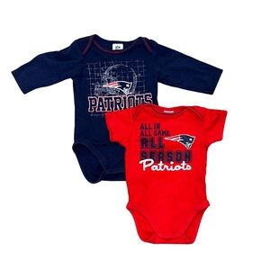 NFL Kids Bodysuits - Red and Blue